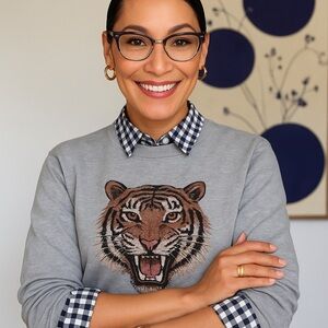 Eyewear - Browline Floral Eyeglasses